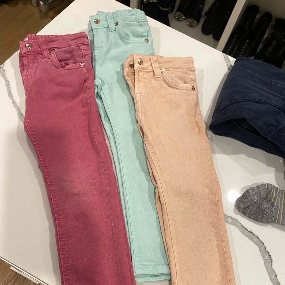 Girls denim skinny jeans.  Bundle of 3.